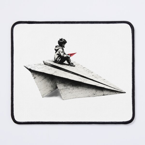 Item preview, The Little Pilot – Giant Paper Plane Street Art designed and sold by Cavalier-org.