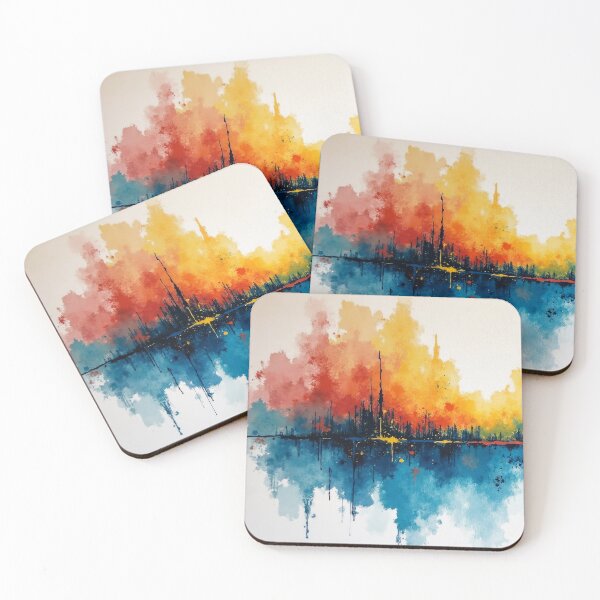 Item preview, Futuristic Urban City Colorful Abstract Splatter Digital Painting designed and sold by DEC02.