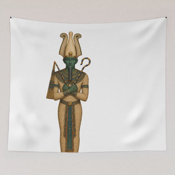 Item preview, Osiris — Egyptian God of Rebirth | Egyptian Revival Art designed and sold by Urbantheseus.