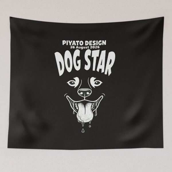 Item preview, Dog Star Streetwear Graphic - Cool Drooling Dog Graphic Tee designed and sold by PIYATO941DESIGN.