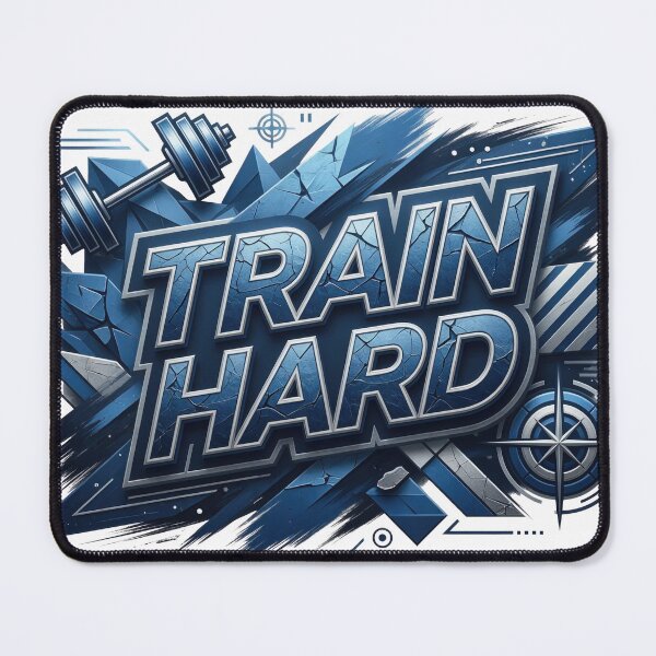 Item preview, Artistic Navy TRAIN HARD Text Design designed and sold by dazzlemakers.