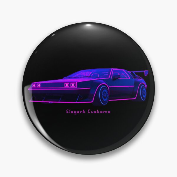 Item preview, Retro Wave Cyber Ride no text - Lowrider, Kustom, Hot Rod, Muscle Car designed and sold by Elegant Customs.