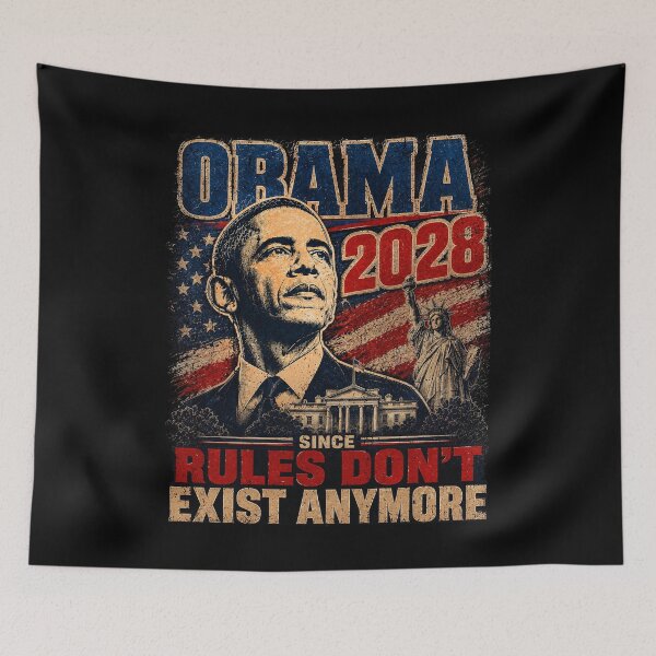 Item preview, Obama 2028 Since Rules Don't Exist Anymore designed and sold by elongatedjazz.