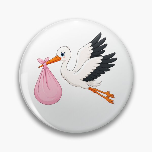 Item preview, Stork Delivering Baby Girl Bundle designed and sold by Myra365Art.