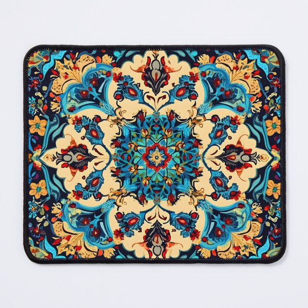 Item preview, Vintage Persian Rug-Inspired Blue And Earthtones Design designed and sold by DEC02.