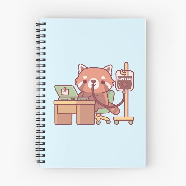 Item preview, Funny Red Panda On Coffee Drip IV Bag At Work designed and sold by rustydoodle.