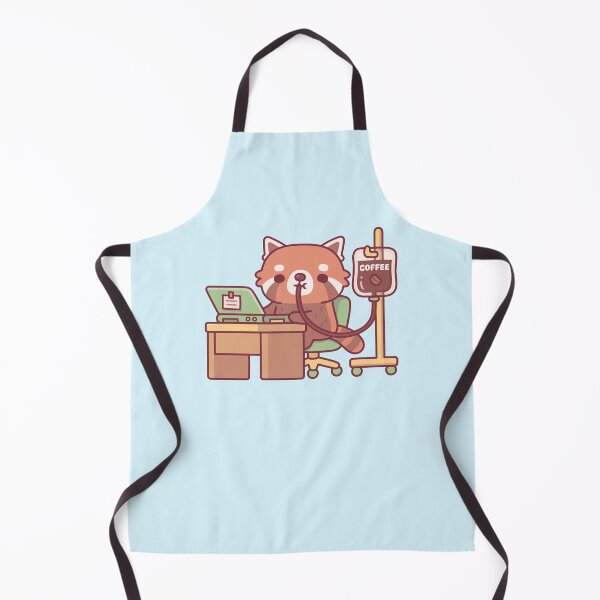 Item preview, Funny Red Panda On Coffee Drip IV Bag At Work designed and sold by rustydoodle.