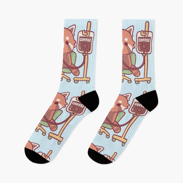 Item preview, Funny Red Panda On Coffee Drip IV Bag At Work designed and sold by rustydoodle.