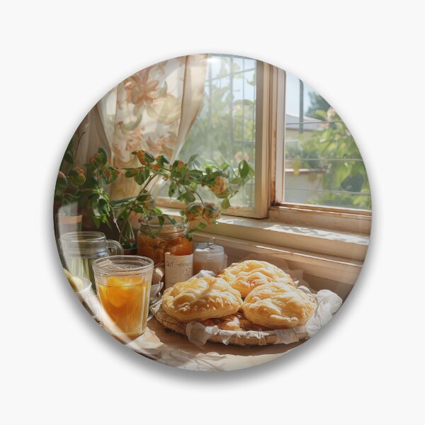 Item preview, Sunlit Sweets - Fresh Pies By A Sunlit Window - Watercolor Art - Food Art designed and sold by CastleBySea.