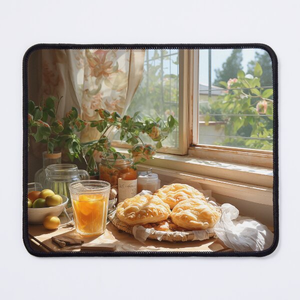 Item preview, Sunlit Sweets - Fresh Pies By A Sunlit Window - Watercolor Art - Food Art designed and sold by CastleBySea.