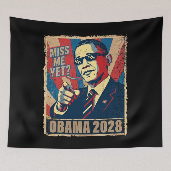 Item preview, Obama 2028 Funny Miss Me Yet Since Rules Don't Exist Anymore designed and sold by elongatedjazz.