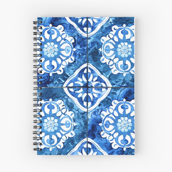 Item preview, Mediterranean Vintage Tile-Inspired Blue And White Pattern designed and sold by DEC02.