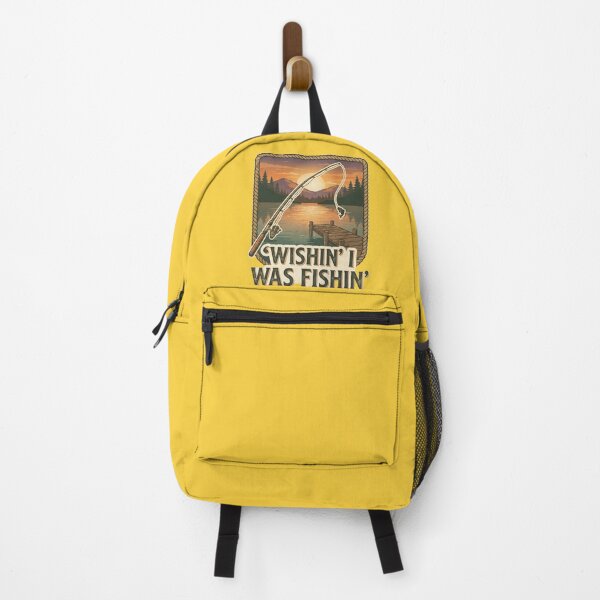 Item preview, Wishin I Was Fishin Funny Directional Sign Fishing Humor Design designed and sold by Evelashop.