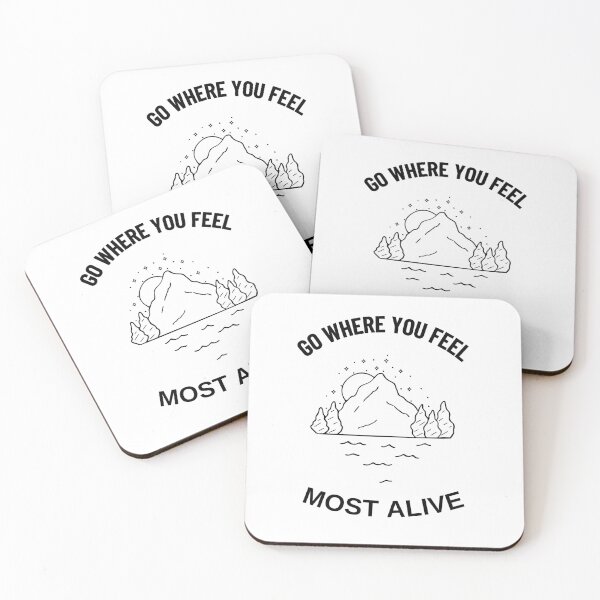 Item preview, Go Where You Feel Most Alive Mountain Hiking Nature designed and sold by Alexshop04.