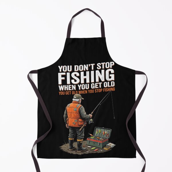 Item preview, You Don't Stop Fishing When You Get Old Funny Fisherman Joke designed and sold by CF_VintageDesign.