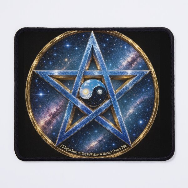 Item preview, Cosmic Yin-Yang Pentagram designed and sold by Guyshka.
