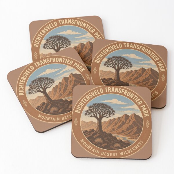 Item preview, Richtersveld Transfrontier Park Mountain Desert Wilderness Round Badge – South Africa designed and sold by The Digital Compass.