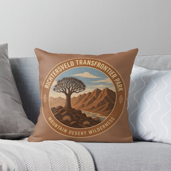 Item preview, Richtersveld Transfrontier Park Mountain Desert Wilderness Round Badge – South Africa designed and sold by The Digital Compass.