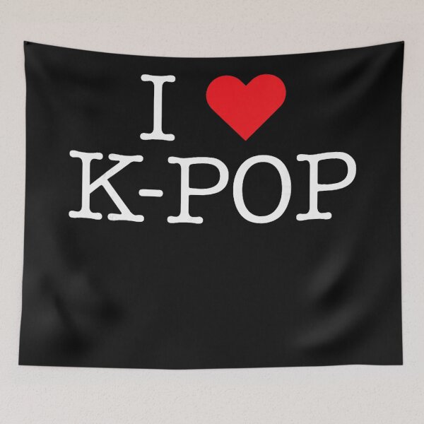 Item preview, I Love K-Pop Korean Pop Music Fan Lover designed and sold by BrockmeyeSB.
