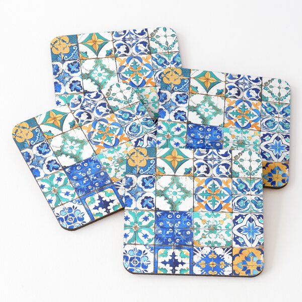 Item preview, Mediterranean Vintage Tile-Inspired Blue And White Designs  designed and sold by DEC02.