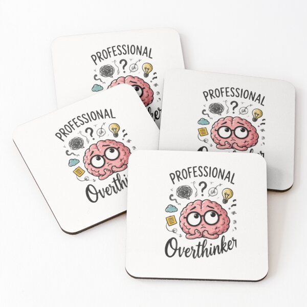 Item preview, Professional overthinker Funny  Brain Mental Health designed and sold by LuxocaDesigns24.