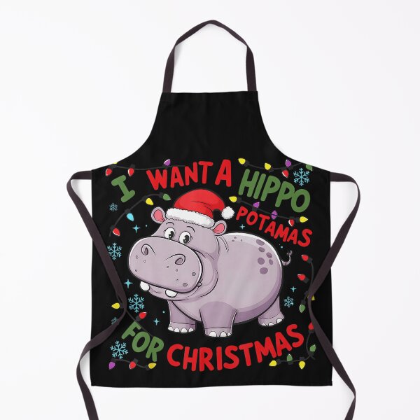 Item preview, I Want A Hippopotamas For Christmas Holiday Hippo Lover designed and sold by BrockmeyeSB.