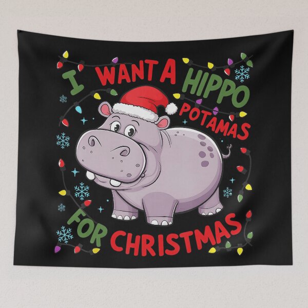 Artikelvorschau, Ich wünsche mir ein Nilpferd zu Weihnachten! Nilpferd-Liebhaber entworfen und verkauft von BrockmeyeSB.