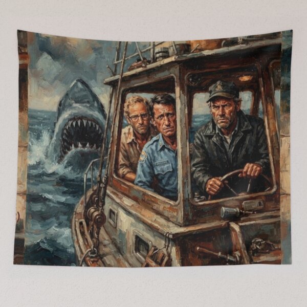 Item preview, Jaws Fine Art Tribute designed and sold by Art's Diner.
