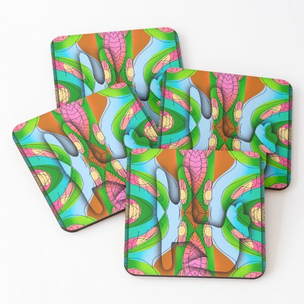 Item preview, Bunny Rabbit Digital Abstract Finger Painting designed and sold by Static.Alien.