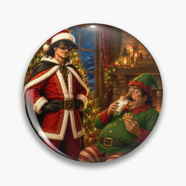 Item preview, Zorro and Sergeant Garcia – Christmas by the Fire designed and sold by Astralia.