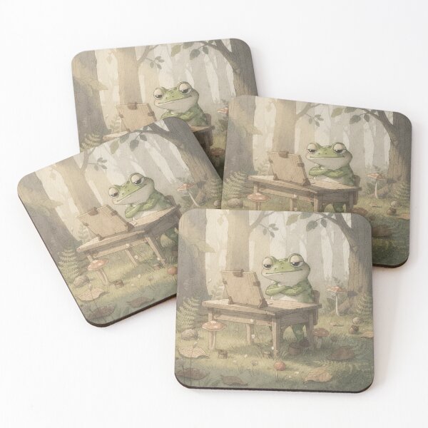 Item preview, Frog Running the Pond Complaints Department designed and sold by PictorialWhimsy.