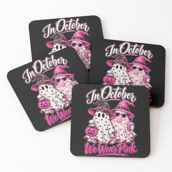 Item preview, In October We Wear Pink Breast Cancer Awareness Survivor Support Ghost designed and sold by BrockmeyeSB.
