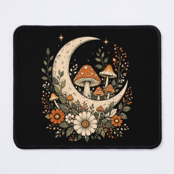 Item preview, Mystical Moon Mushroom Cottagecore Forest Naute designed and sold by Izanmie.