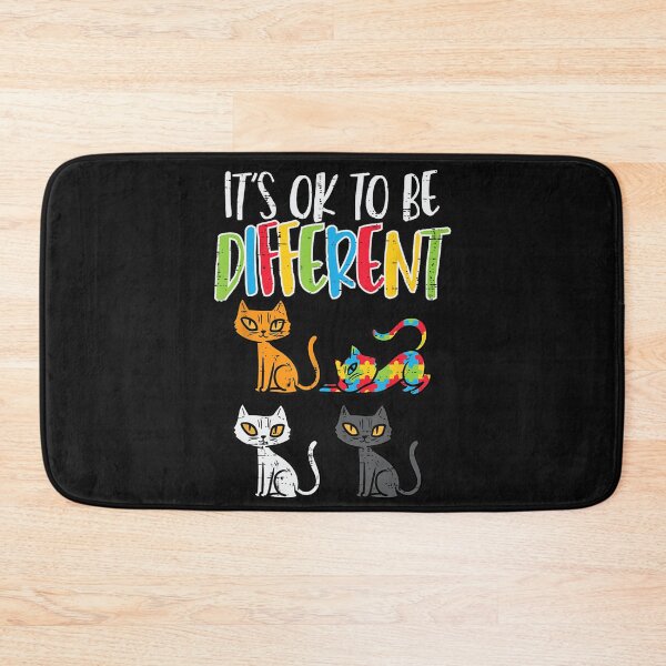 Item preview, It's Ok To Be Different Autism Acceptance Cat Neurodiversity designed and sold by BrockmeyeSB.
