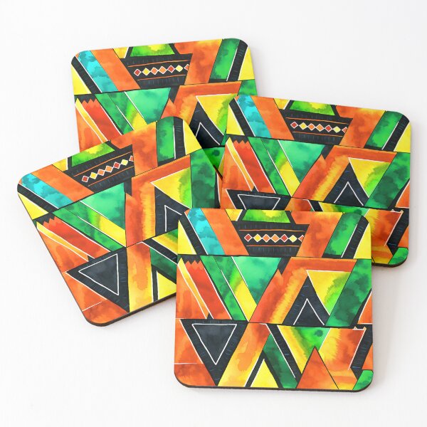 Item preview, Kwanzaa African-Inspired Red, Green, Black Geometric Pattern designed and sold by DEC02.