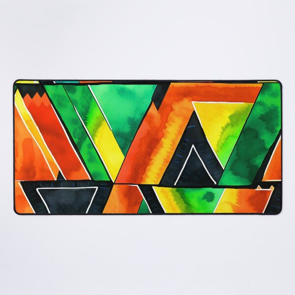 Item preview, Kwanzaa African-Inspired Red, Green, Black Geometric Pattern designed and sold by DEC02.