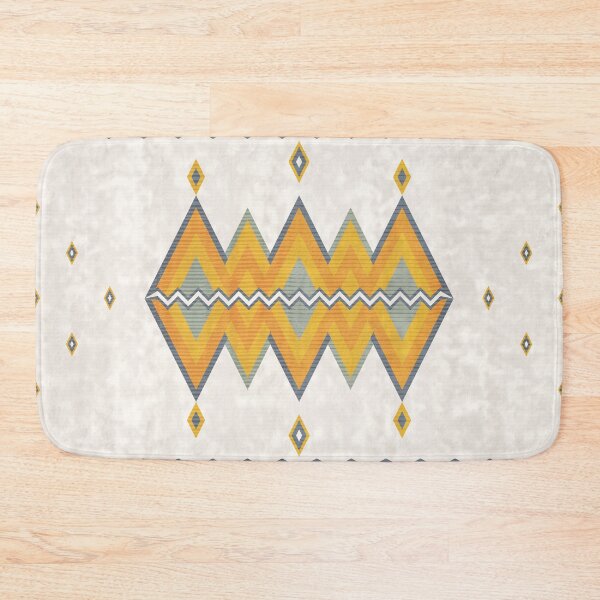 Item preview, Desert Marigold and Slate Southwestern Geometric Area Rug designed and sold by Momoko-Hikaru.