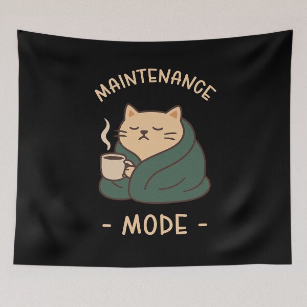 Item preview, Maintenance Mode Cozy Cat Introvert Gift designed and sold by Say It With Ink.