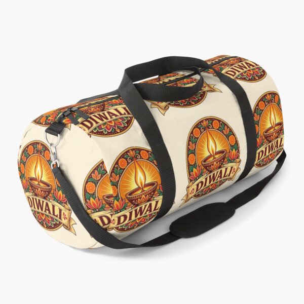 Item preview, Diwali Diya Retro Badge – Vintage Festival of Lights Design designed and sold by Globalcitytees.