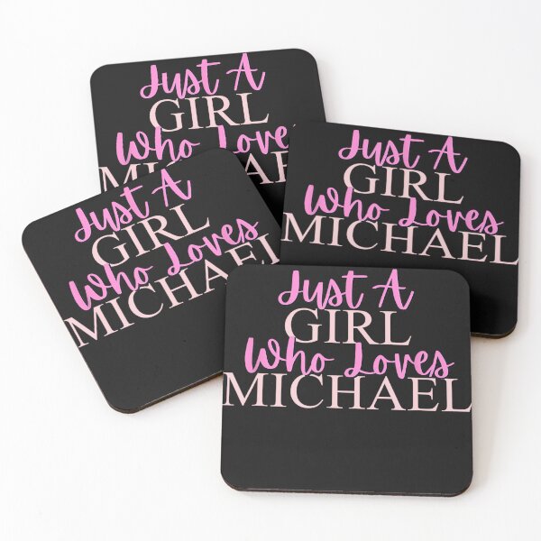 Item preview, Just A Girl Who Loves Michael, Michael Name Love Girl designed and sold by BrockmeyeSB.