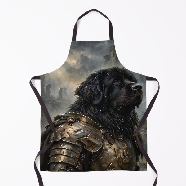 Item preview, Newfoundland Dog Knight | Dark Fantasy Warrior designed and sold by cr6zym1nd.
