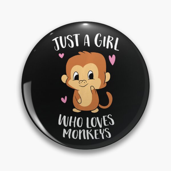 Item preview, Just A Girl Who Loves Monkeys Primate Fan Animal Lover designed and sold by BrockmeyeSB.