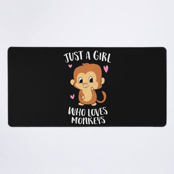 Item preview, Just A Girl Who Loves Monkeys Primate Fan Animal Lover designed and sold by BrockmeyeSB.