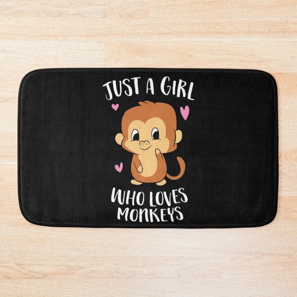 Item preview, Just A Girl Who Loves Monkeys Primate Fan Animal Lover designed and sold by BrockmeyeSB.