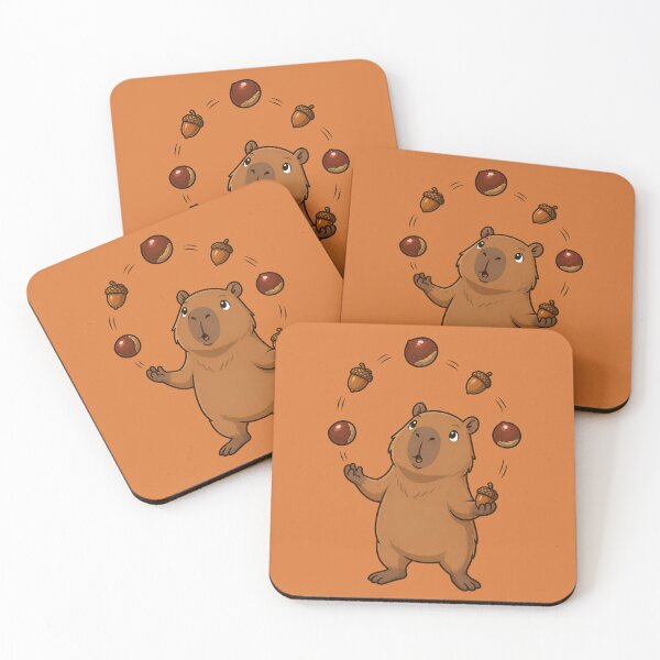 Item preview, Autumn Capybara Acorn Juggler designed and sold by Ivy-Triggs.