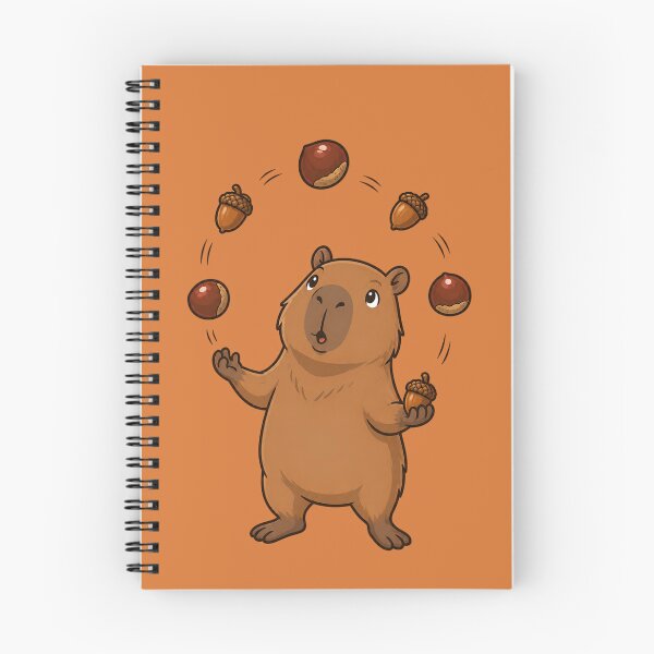 Item preview, Autumn Capybara Acorn Juggler designed and sold by Ivy-Triggs.