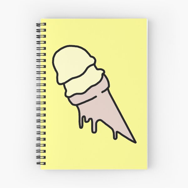Item preview, Dripping Cone Ice Cream Yellow designed and sold by Rocket-To-Pluto.