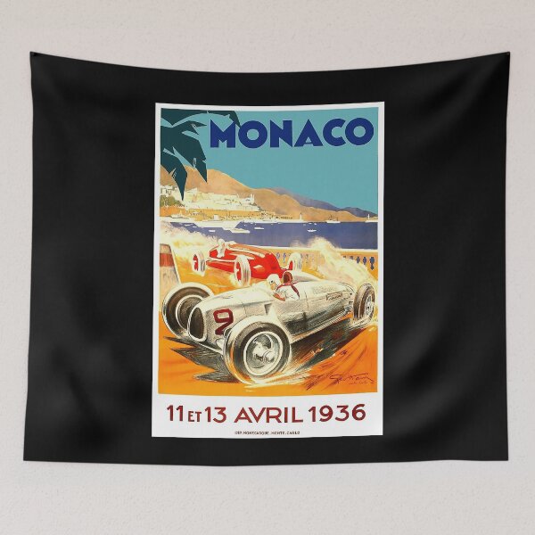 Item preview, 1936 Monaco Race Poster Art - Lowrider, Kustom, Hot Rod, Muscle Car designed and sold by Elegant Customs.