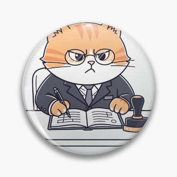 Item preview, Official Cat Tax Auditor Cartoon Art designed and sold by PictorialWhimsy.