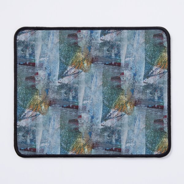 Item preview, Grunge Textured Abstract in Blue and Yellow designed and sold by Artistestella.